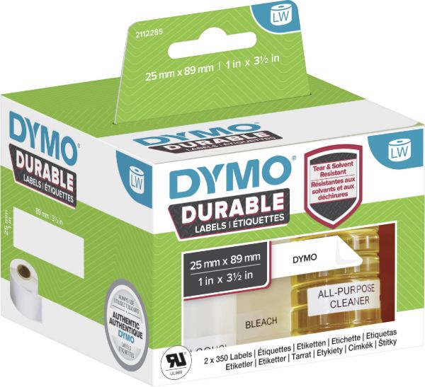 Picture of Dymo Durable Labels 25mm X 89mm (700 per pack)